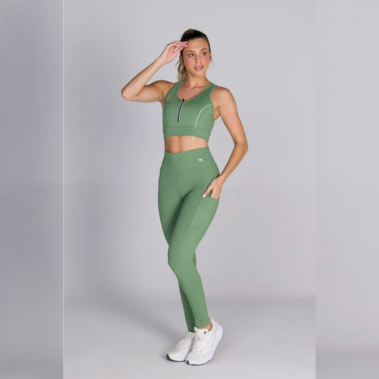 Legging c/ bolso lateral Rosa Goiaba