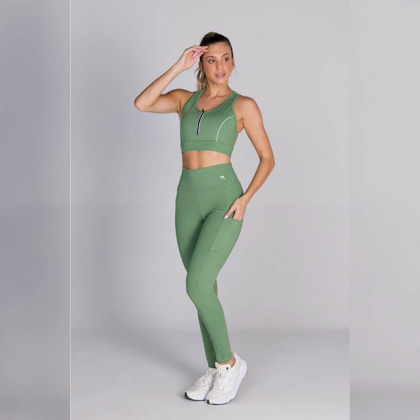 Legging c/ bolso lateral Rosa Goiaba